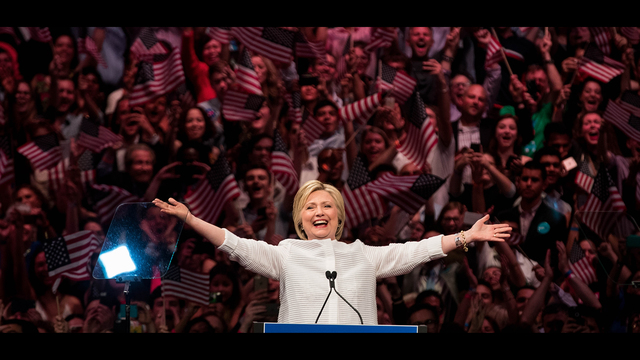 BESTPIX - Hillary Clinton Holds Primary Night Event In Brooklyn, New York