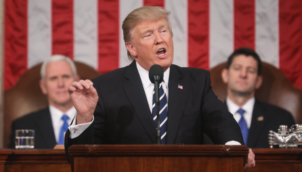 Donald Trump Delivers Address To Joint Session Of Congress